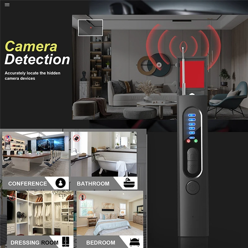 X13 Full Range Camera Hidden Finder Anti Spy Bug Listening Device GPS Tracker RF Wireless Signal Scanner For Home Office Travel