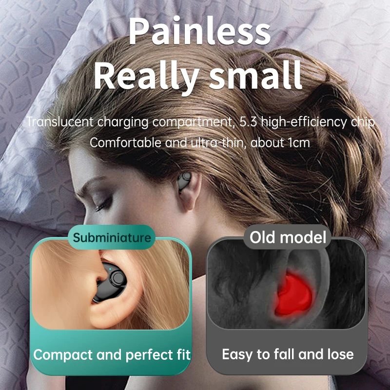 Digital Display Sports Ear Buds IPX5 Waterproof Earphones for Phone Laptop Bluetooth Headphones Wireless Earbuds 48hrs Talk Time