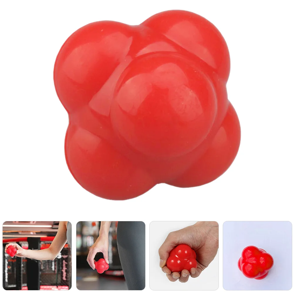 

Hexagonal Training Ball Football Equipment Exercise Silicone Reaction Balls Silica Gel Fitness Baseball