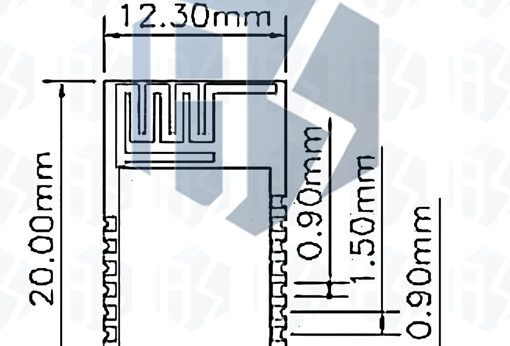 1~10PCS EGBO Offizielles DOIT Mini Ultra-Kleines ESP-M2/ESP-M1 Serielles Drahtloses WiFi-Übertragungsmodul von ESP8285 – Detail 19