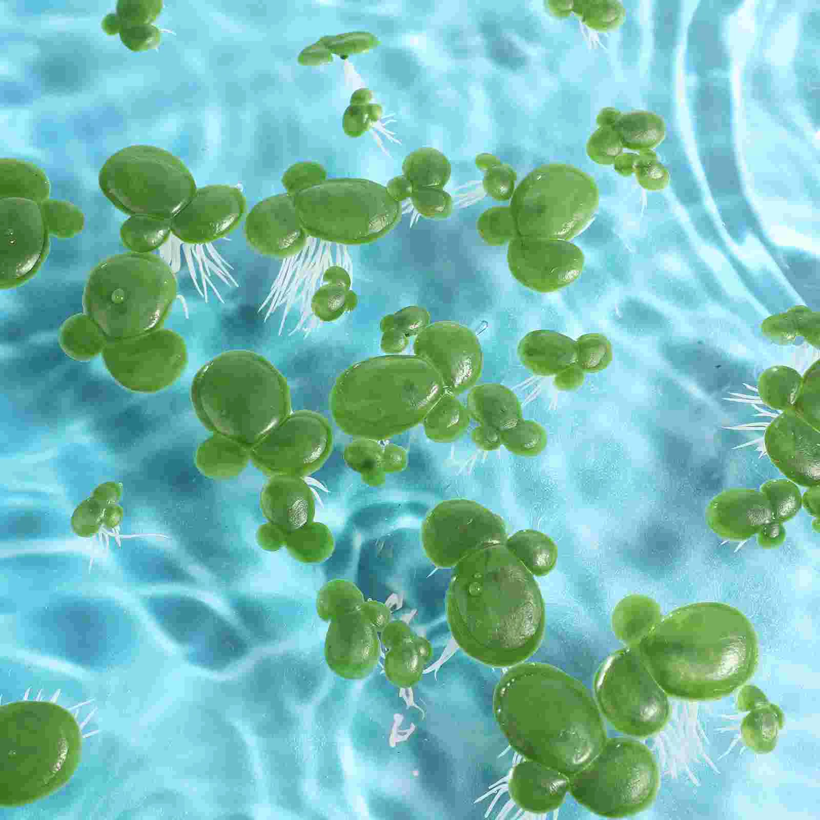 2 Packs/36PCS Artificial Plant Duckweed Plants Fish Tank Grass Aquarium Fake for Realistic Leaf
