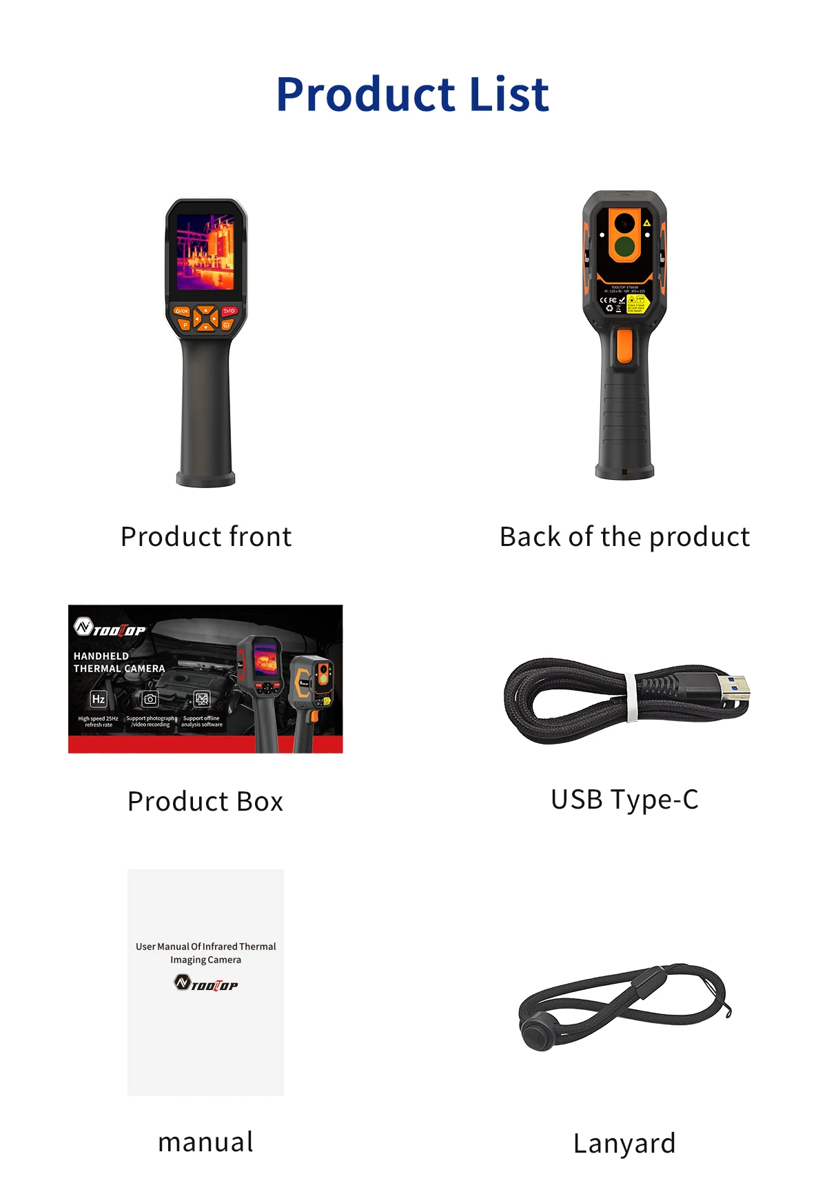 ET693B Super IR 300*225 Thermal Imaging Camera 120*90 Infrared Sensor -20~550℃ T
