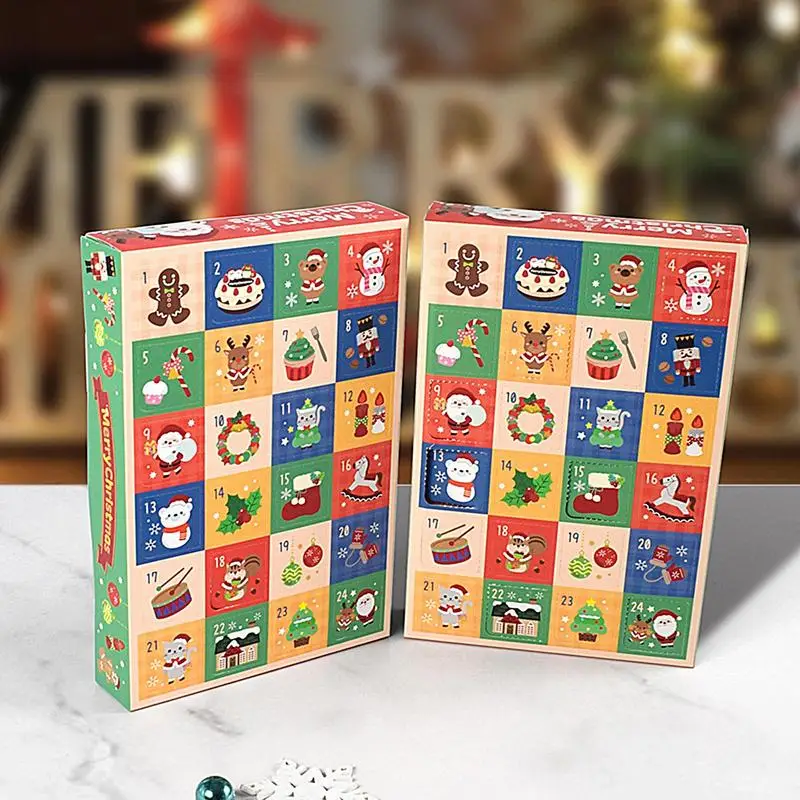 5Pcs Christmas Surprise Empty Blind Box 24 grids Child Countdown Advent Calendar