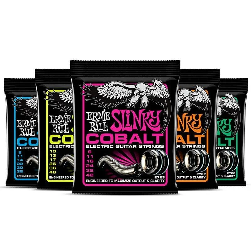 

Ernie Ball Cobalt Electric Guitar Strings 2723 9-42 Super Slinky Set 2721 2727 Guitar Accessorie