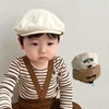 Solid Color Letter Baby Beret Hat Korean Embroidered Adjustable Newsboy Cap for Boy Girl Spring Summer Kids Snapback Casquette 1