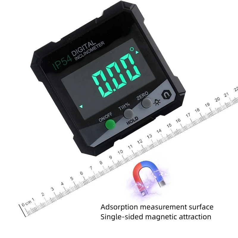 Digital Angle Protractor IP54 490&deg; Digital Inclinometer Precision Measurement Backlight Magnetic Protractor Inclinometer