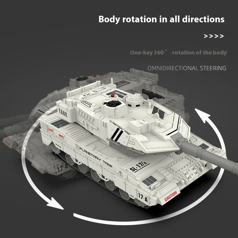 어린이 원격 제어 탱크 장난감 경쟁 물 폭탄 슈팅 8 트랙 기갑 어린이 탱크 군사 모델 선물