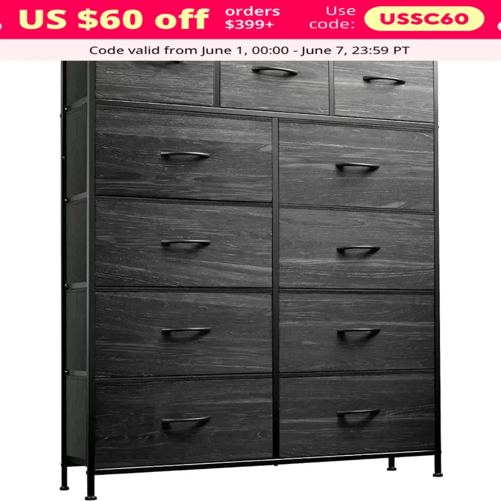 

Тканевая башня для хранения для спальни, туалетных принадлежностей, прихожей, столик под раковину с легкой выдвижной ручкой, Высокий Комод, деревянный шкаф, стальная рама