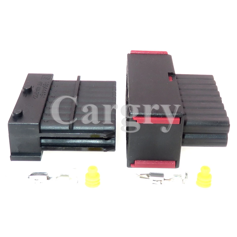 Qingqing Store Set Connettore Auto 16 Pin – Maschio/Femmina Impermeabile – Amp Tyco 1-965427-1 1-964449-1 Per Cablaggio ECU - 6