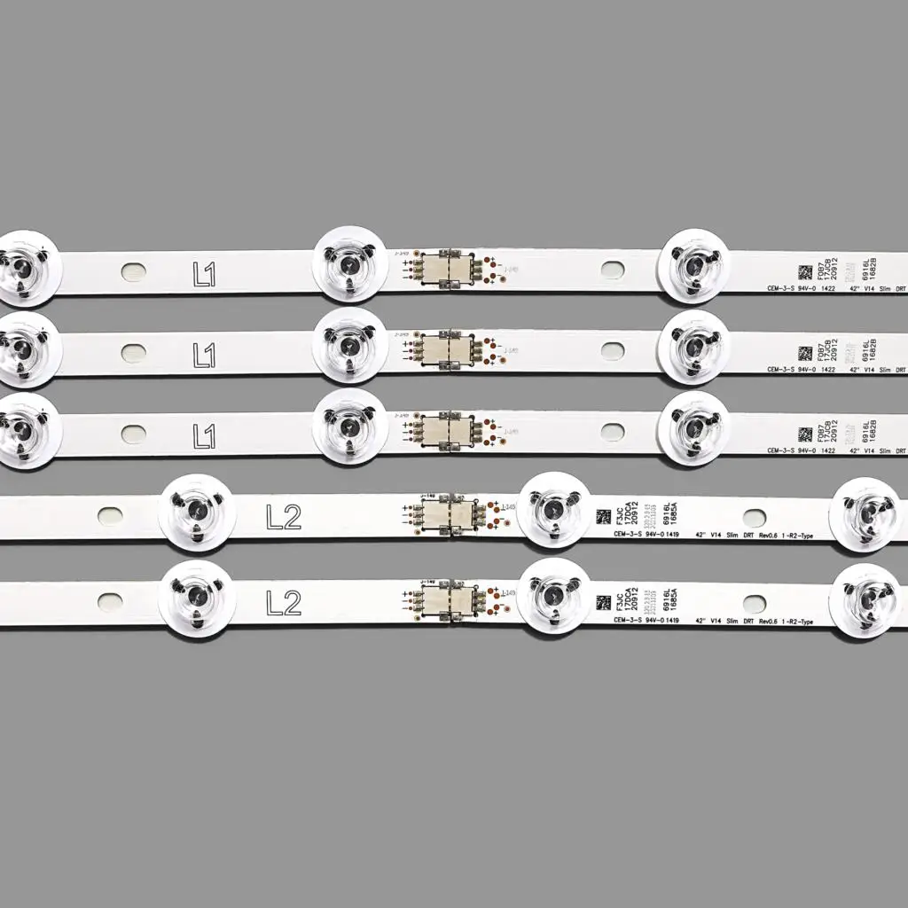 LED Backlight For LGI 42&TV V14 Slim DRT Rev0.6 6916L 1682A 1683B 1684A 1685B LC420DUH PG F1 42LY970H 42LB700V 42LB671V 42LB673