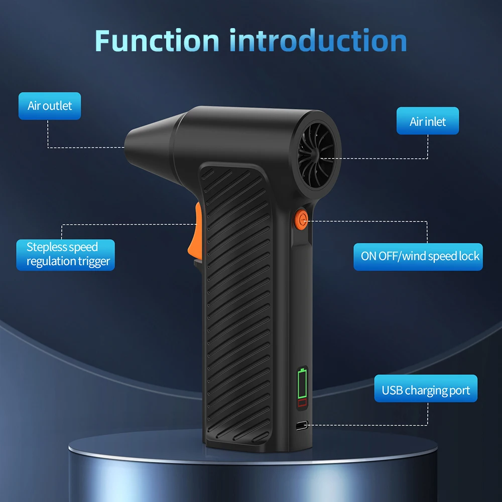 Turbo Fan Air Blower High Speed Duct Fan Outdoor Car Use