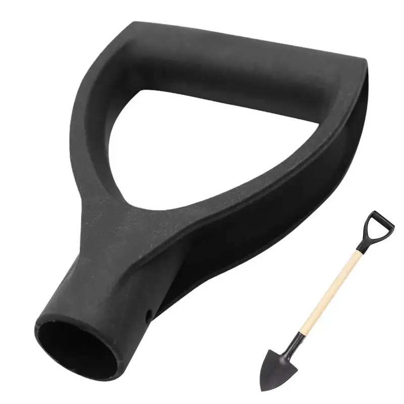 

D Shaped Grip Shovel Handle Plastic Grip Snow Removing Outdoor Equipment Digging Raking Tools Portable Replacement Snow Tool