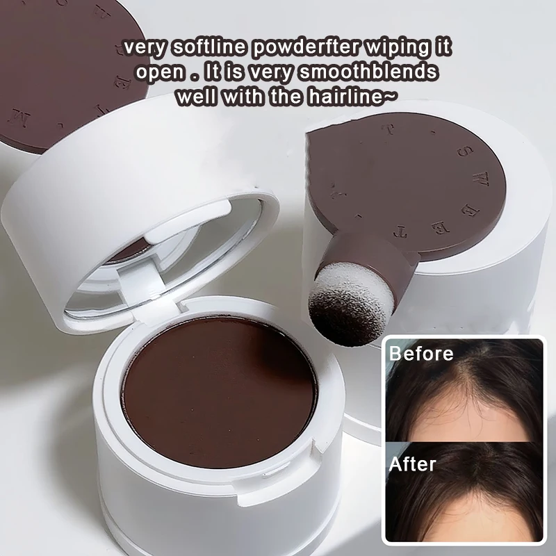 3 Colors Hairline Powder Hair Root Cover Up Waterproof Lasting Instant Modified Repair Natural Hair Shadow Powder Concealer Pen