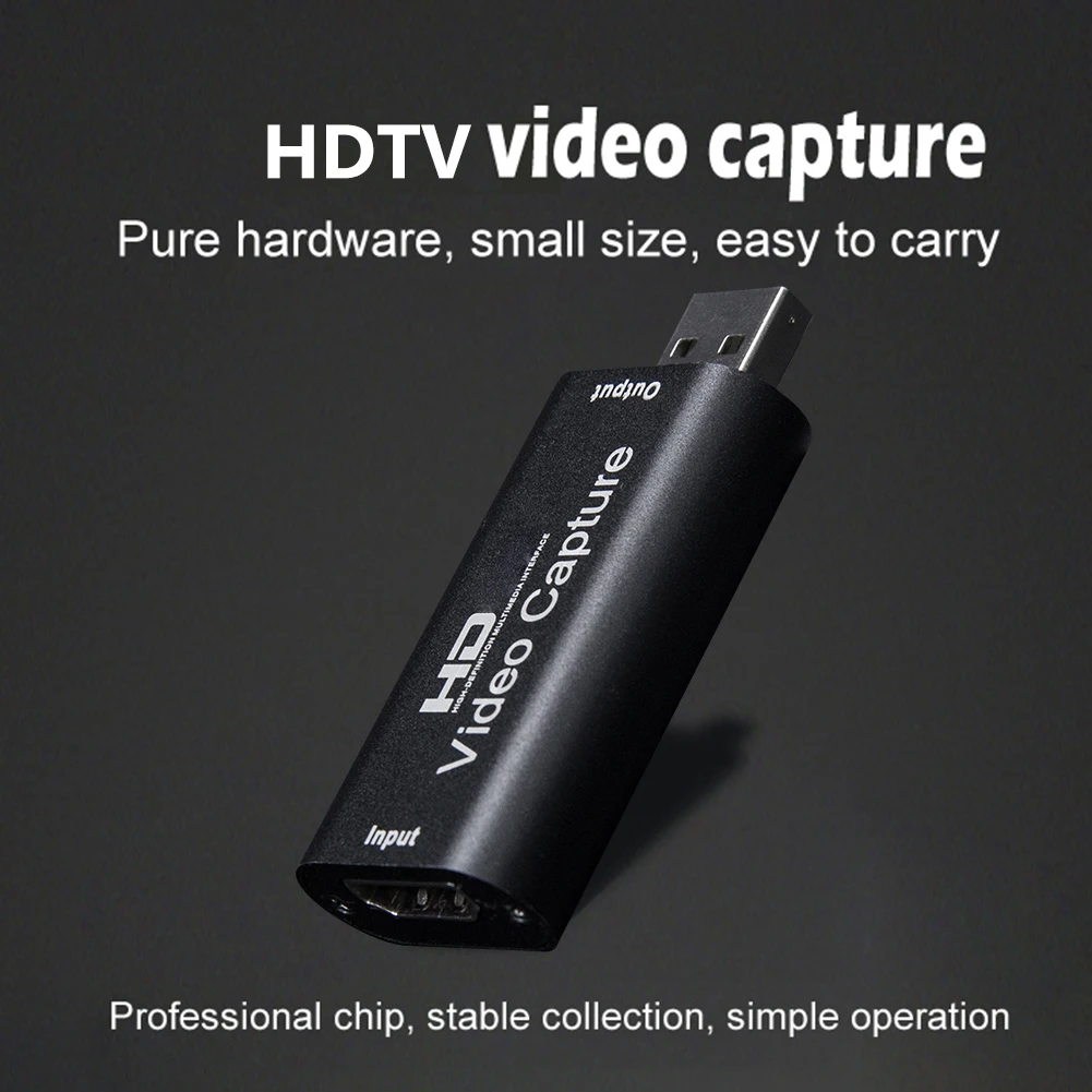 USB 2.0 비디오 캡처 카드, 4K HDMI 호환 비디오 그래버, 라이브 스트리밍 박스 녹화, PS4 XBOX 휴대폰 게임 DVD HD 카메라용