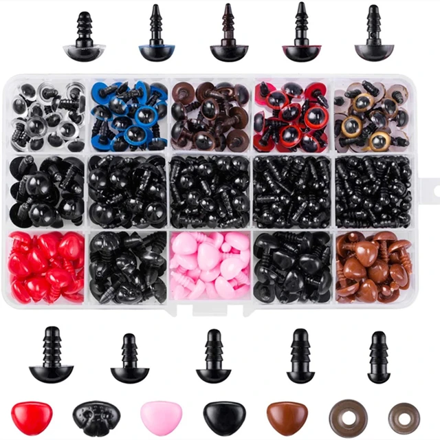 8mm Black Safety Eyes for Toy Making - Creative Me