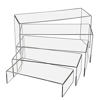 U-Shape Clear Acrylic Display Riser – Jewelry, Dessert & Collectible Showcase 1