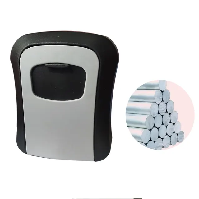 Weatherproof Wall-mounted Key Safe Password Key Box Key Lock Box No4 Combination Key Storage Lock Box Indoor and Outdoor 2