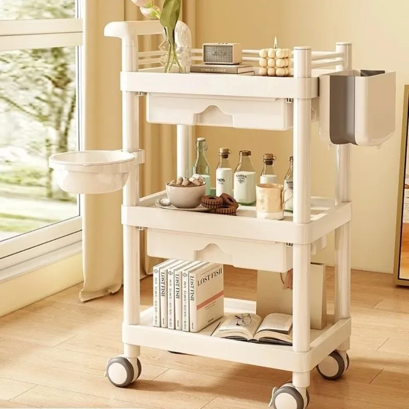Carrello professionale per salone di bellezza Carrello mobile per attrezzi per la cura della pelle Supporto per coppette rotanti di fascia alta Supporto per attrezzature multifunzionali - immagine 4