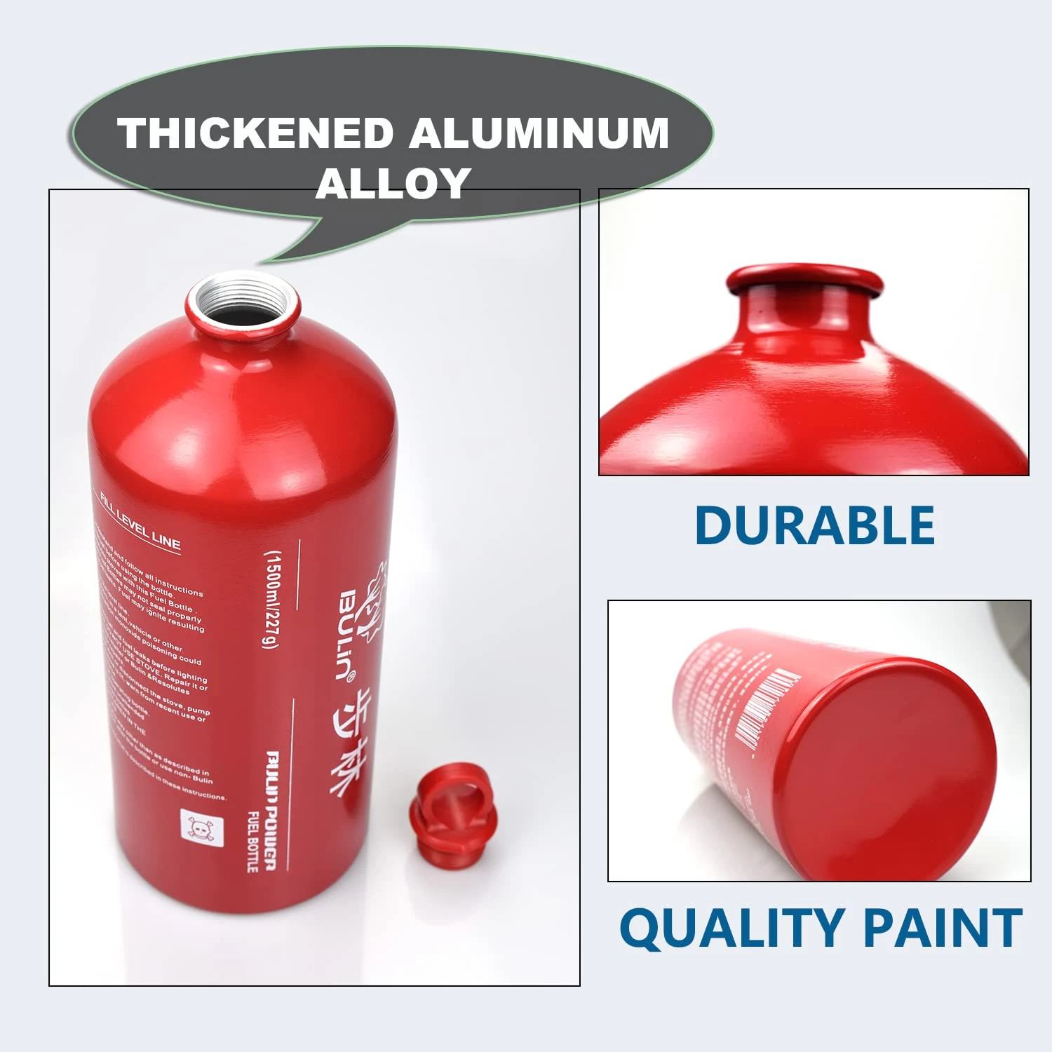 Outdoor 1500ML/1000ML Alcohol Liquid Gas Fuel Can Professional Camping