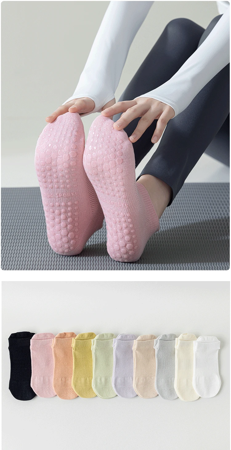 Yoga Socks Women Summer Hollow Out Mesh Breathable Ballet Pilates Socks Silicone Non-slip Solid Color Cotton Dance Sports Socks 10 hmqViviiyNSAyin7WuaQtxb9Bd1qh0ZLVSHf