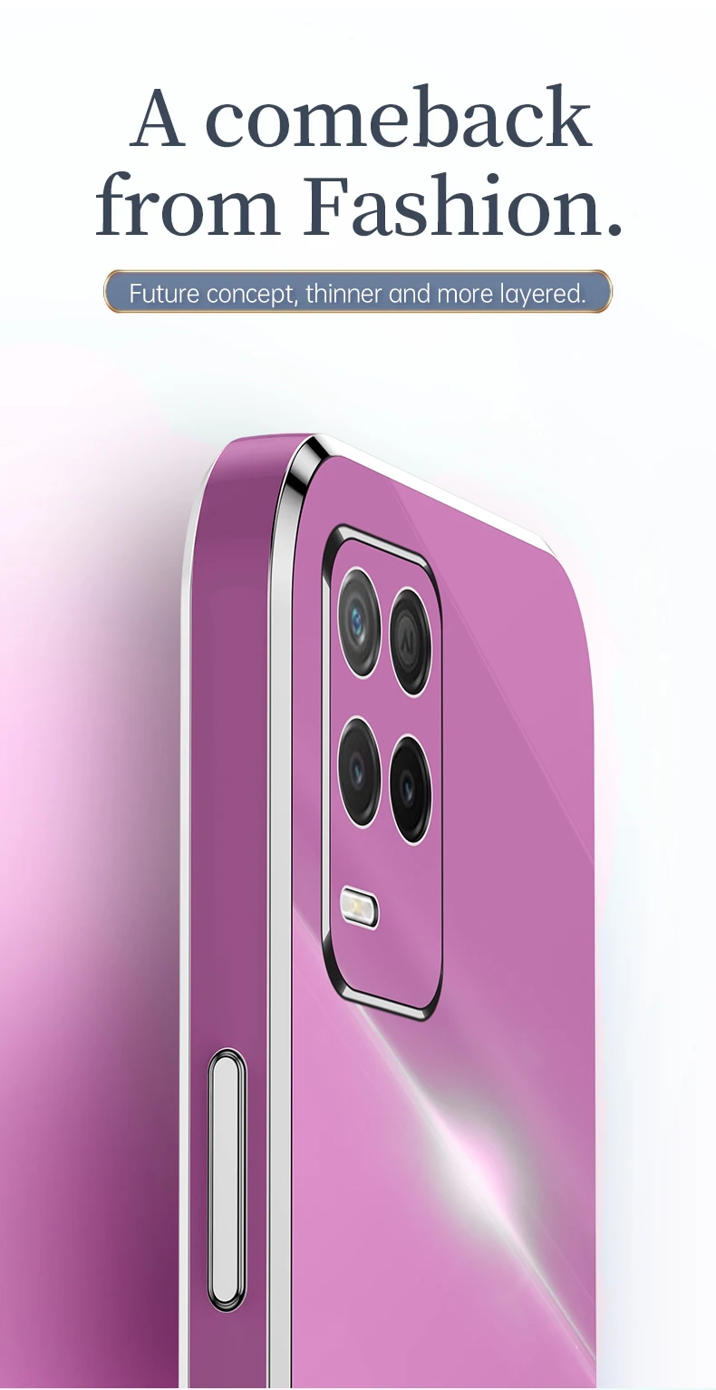 Plating Texture Case for Oppo Realme 8 5G vāciņu futrāļi Realme Narzo 30 5G V13 5G C11 2021 C21 GT Master 8 Pro Phone C_voghion.com
