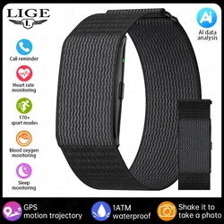 Ultralight AI Fitness Tracker Bracelet with GPS and HRV Monitor (Nylon black)