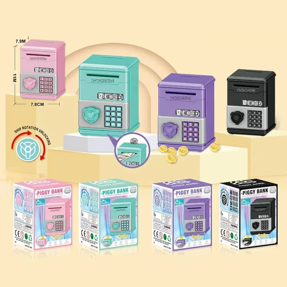 Password Children's Toy Piggy Bank ATM Mini Cash Saving Money Box Child Gift Financial Saving Toys Money Saving Bank Boys Girls