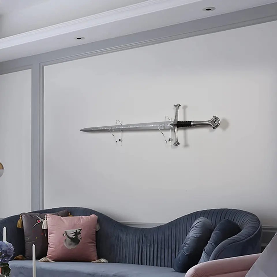 Supporto A Parete Per Spada Laser - Acrilico Trasparente, Display Verticale, Per Collezioni