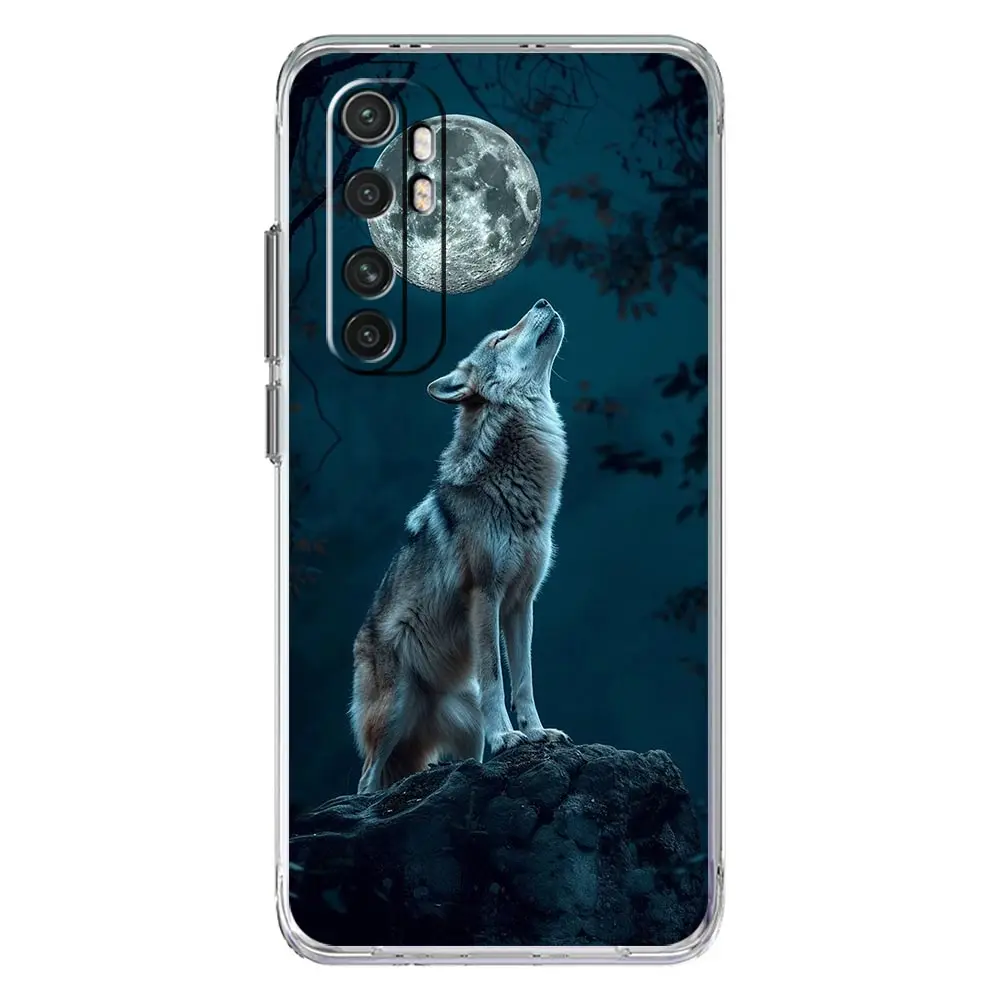 Wolf Design Soft Clear Phone Case