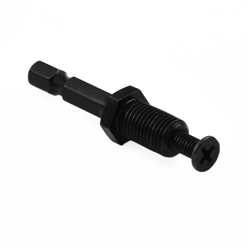 

1/4 Drill Chuck Adapter Hex Shank-Steel Adapter To 3/8"-24UNF Male Thread Screw For-Drill Bit Chuck Power Tool-Accessories
