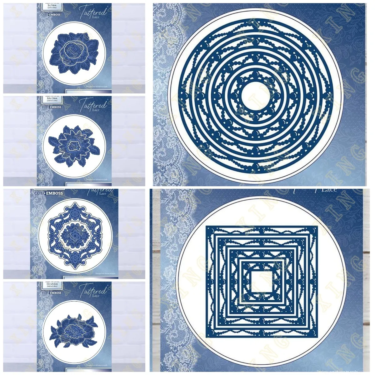 

Floral Frame Wild Rose 2024 New Arrival Metal Cutting Dies Stencil For DIY Scrapbooking Photo Embossing DIY Paper Card