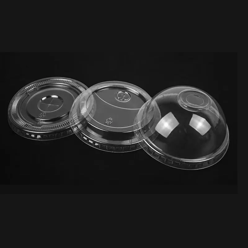 95mm Plastic Cup Lid Disposable Milk Tea Cup Cover 100pcs/pack plastic cups