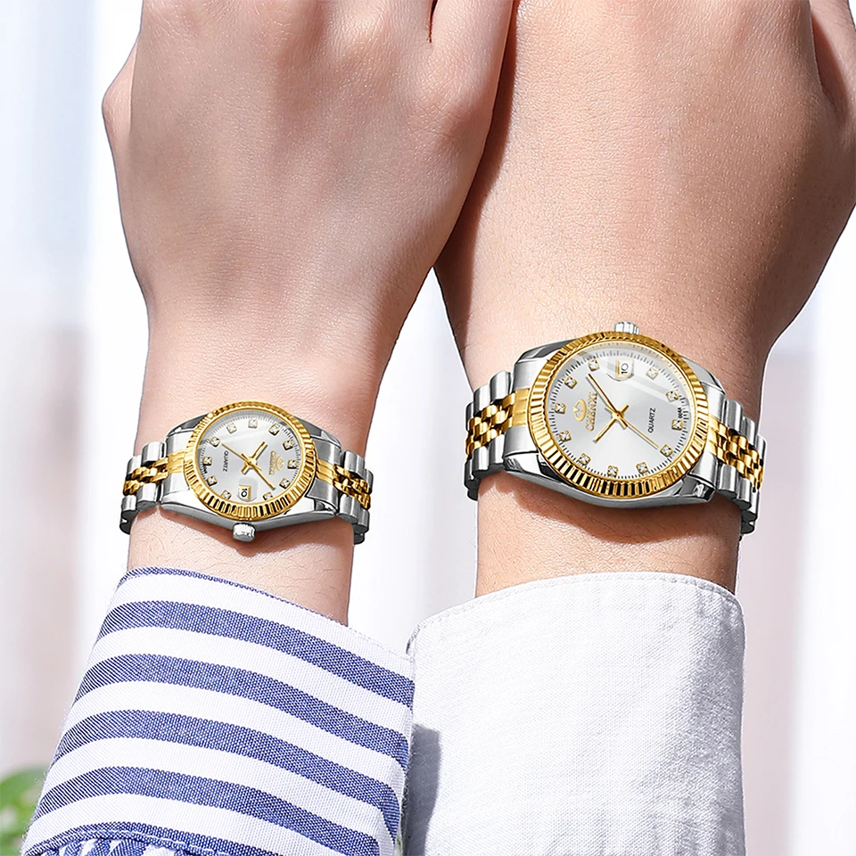 CHENXI Brand Watches Couple Items Business Fashion High Quality Men Women Quartz Watches Gifts For Couple Watch Free Shipping