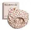 Kitsch Luxury Shower Caps for Women Reusable Waterproof - Flexi Satin Lined, Quick-dry,Stylish Hair Cap for Long & Short Hair 1