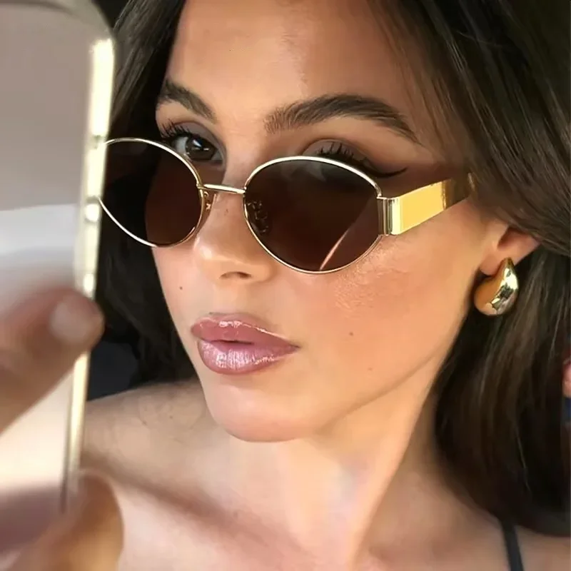 Advanced Metal Sunglasses – Fashion Oval Vintage UV400 Shades 2025 Safety Accessories Sunglasses