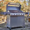 Grills 6-Burner Convertible Natural Gas Smart bbq Grill Stainless Steel Denali 605 with Rotisserie Kit 5