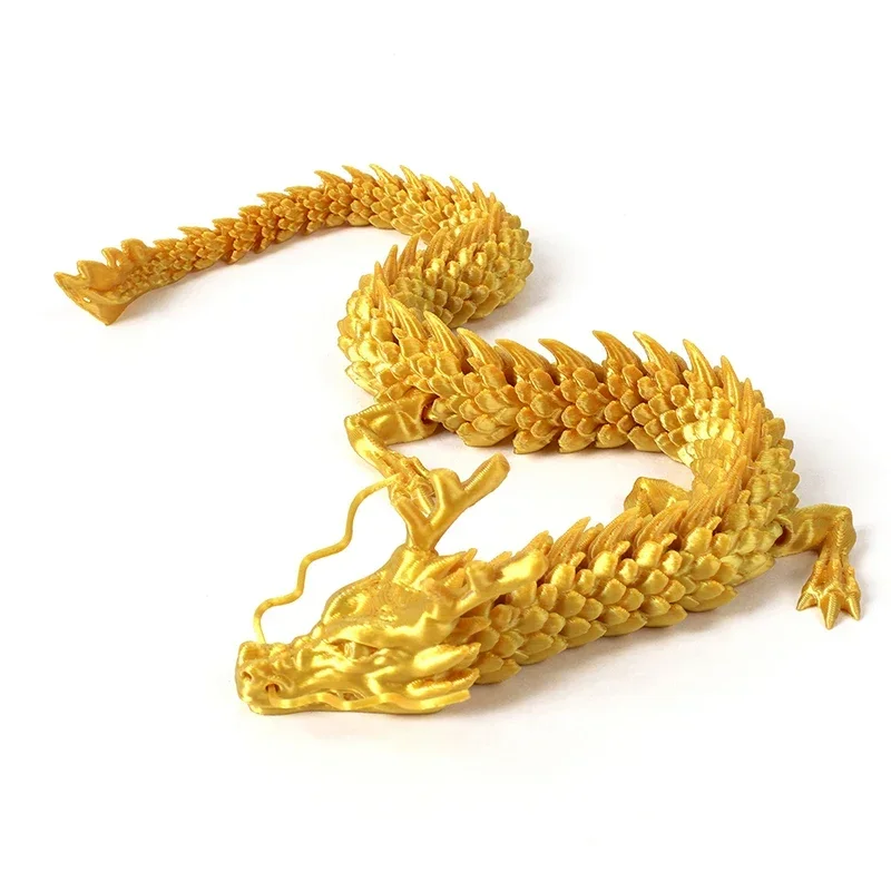 New 30cm 3D printed Chinese dragon Shenlong crafts ornamentsToy joint movable dragon Model Home Office Decoration Decor Gifts