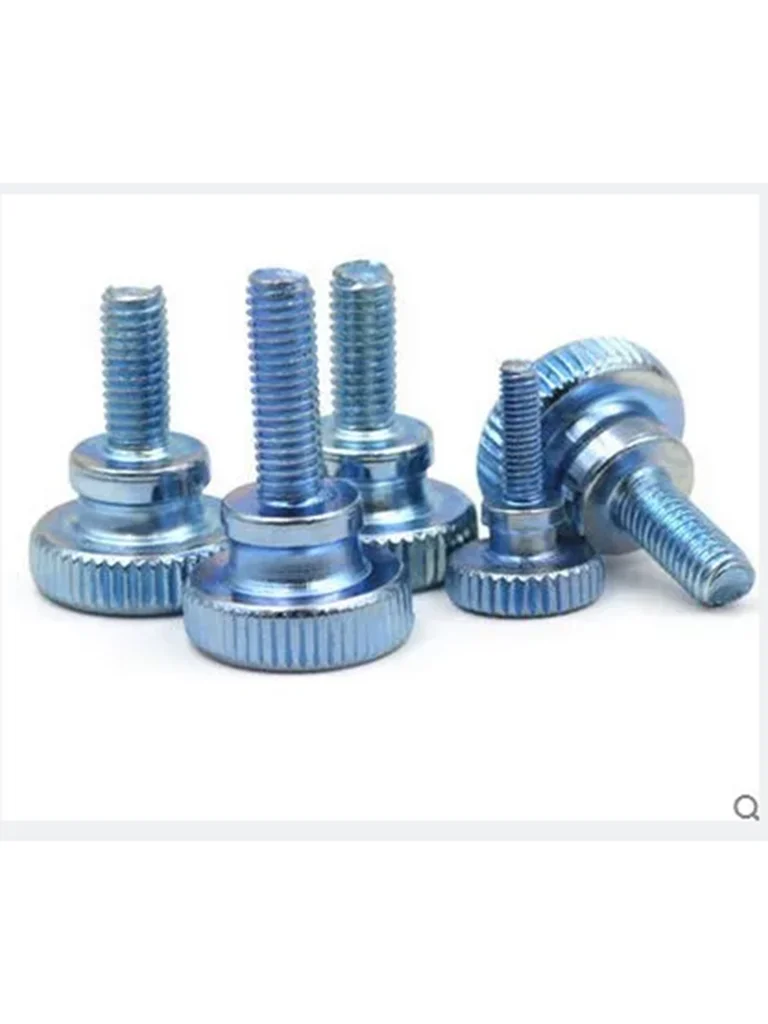 M5*8-40 M6*8-40  flat head step thumb screw round head step knurling hand twist screw hand tighten screw674