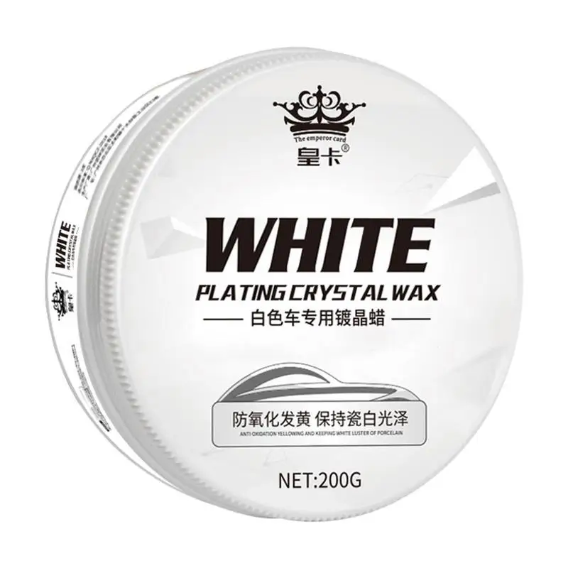 

Car Wax For White Cars High-gloss Shine Automotive Solid Wax Paste Car Scratch Remover Supplies For White SUV/Car/RV Metal Logo