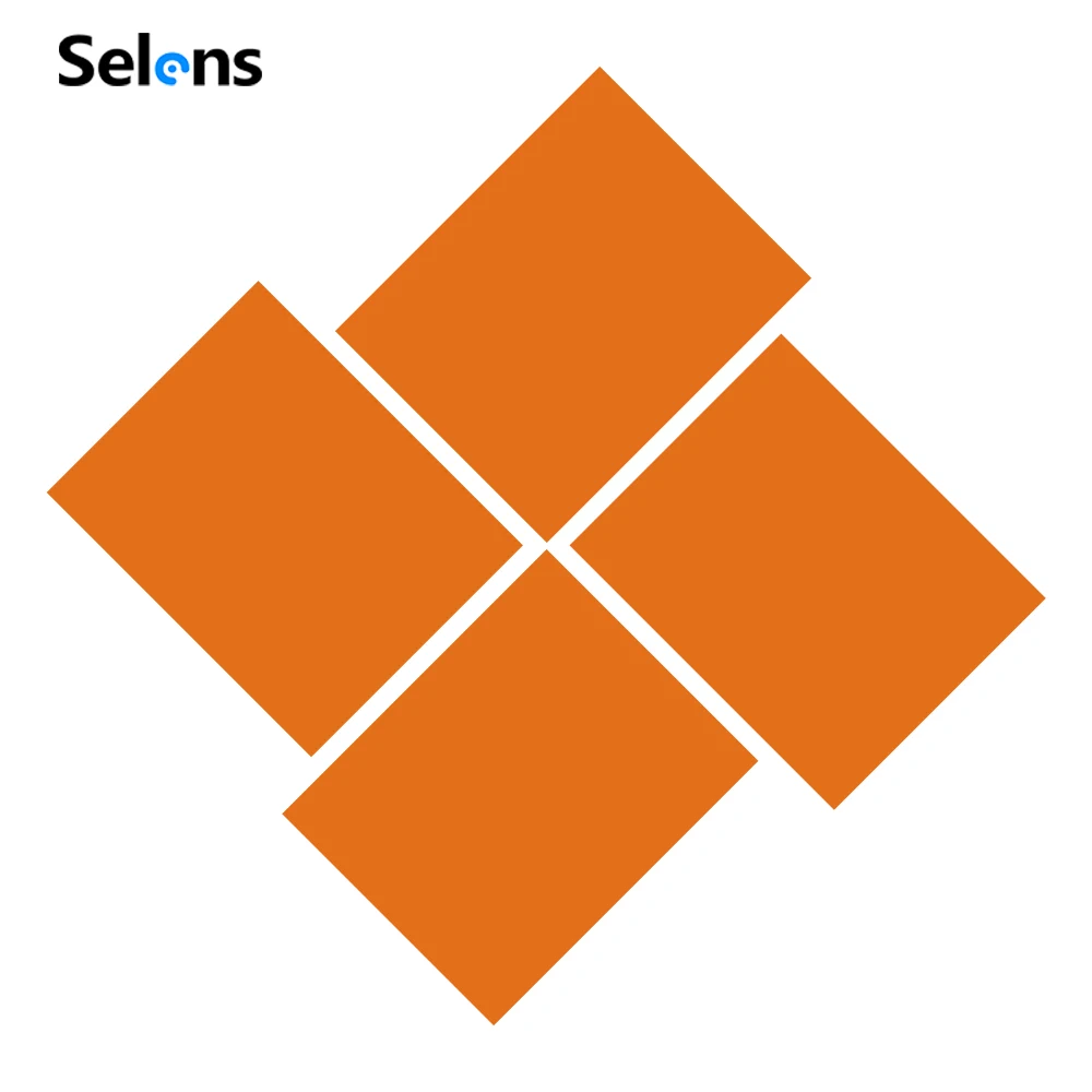 Selens 4 Pcs Lighting Gels Filter 16"x20" Orange Transparent Color Correction Fi
