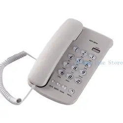 Compact Landline Telephone for Home, Office, or Bathroom Emergencies (White)