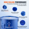 VEVOR 10 Gal Fryer Grease Bucket Carbon/Stainless Steel Rust-Proof Coat Transport Container Lock Clips Filter Bag for Hot Oil 4