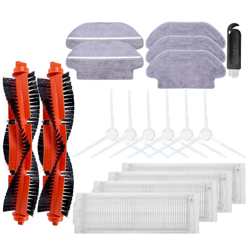 Hepa Filter Roller Spin Brush Mop Cloth Per Xiaomi Mijia Lds / Styj02Ym Per Conga 3490 Robot Aspirapolvere