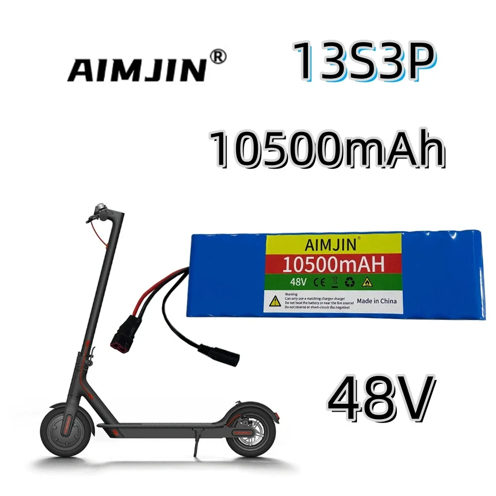 

48v 10500mAh 13S3P Lithium Ion Battery Pack For 54.6v E-bike Electric Bicycle Scooter
