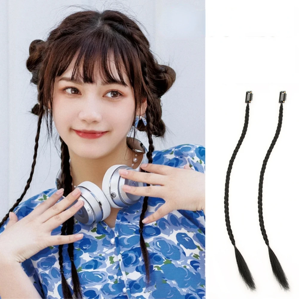

2pcs 45cm Hip Hop Hair Braids Synthetic Hair Braids for Cool Girls Hair Extensions Afro Ombre Crochet Braids Hair Styling Tools