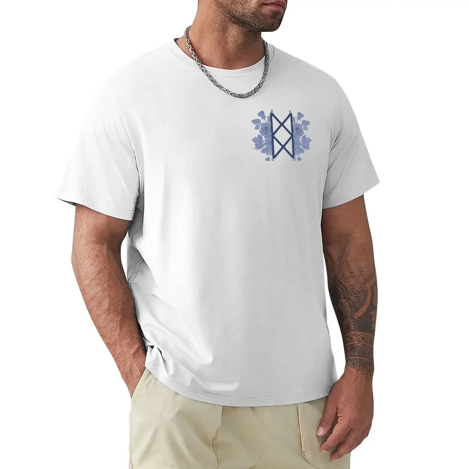 

Bureau of Balance floral - Blue T-Shirt plus sizes blacks korean fashion mens plain t shirts