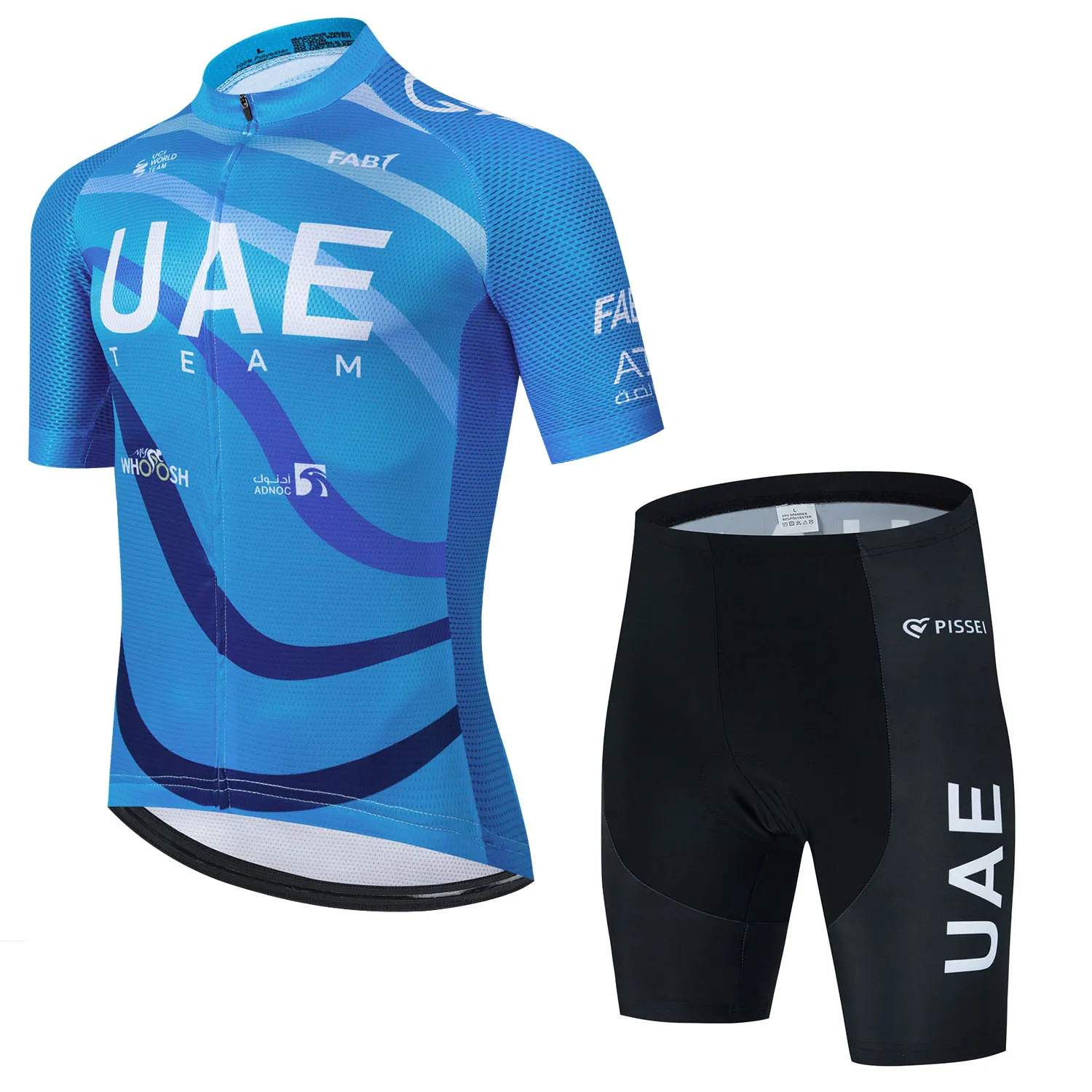 男性用Uaeサイクリング服セット、マウンテンバイク用通気性