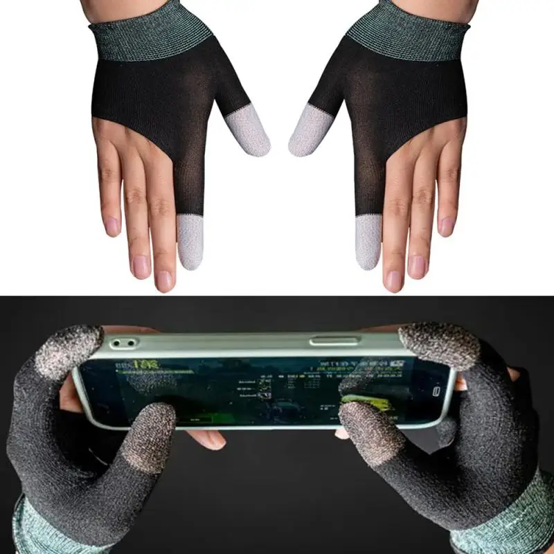 

Gloves Mobile Phone Gaming Sweat-Proof Finger Cover Fingertip Gloves Game Non-slip Touch Screen Thumb Fingertip Sleeve