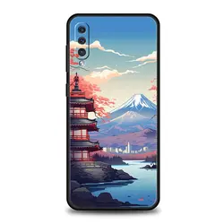 Japan Mount Fuji Cherry Blossom Phone Case Cover - Galaxy A42 5G (A1)