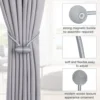 2/4/6PCS Strong Magnetic Tie Band High Quality Clip Curtains Buckle Holder Decorative Home Polyester Curtains Accessories 1